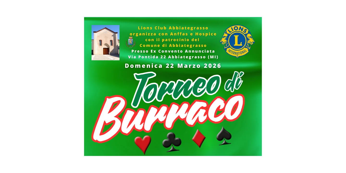 Eventi in Abbitegrasso: Torneo di Burraco