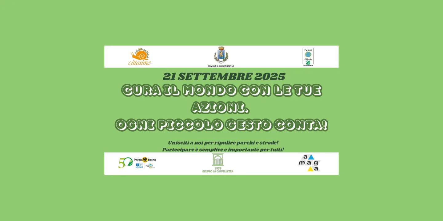 Eventi in Abbitegrasso: PULIAMO IL MONDO 2025