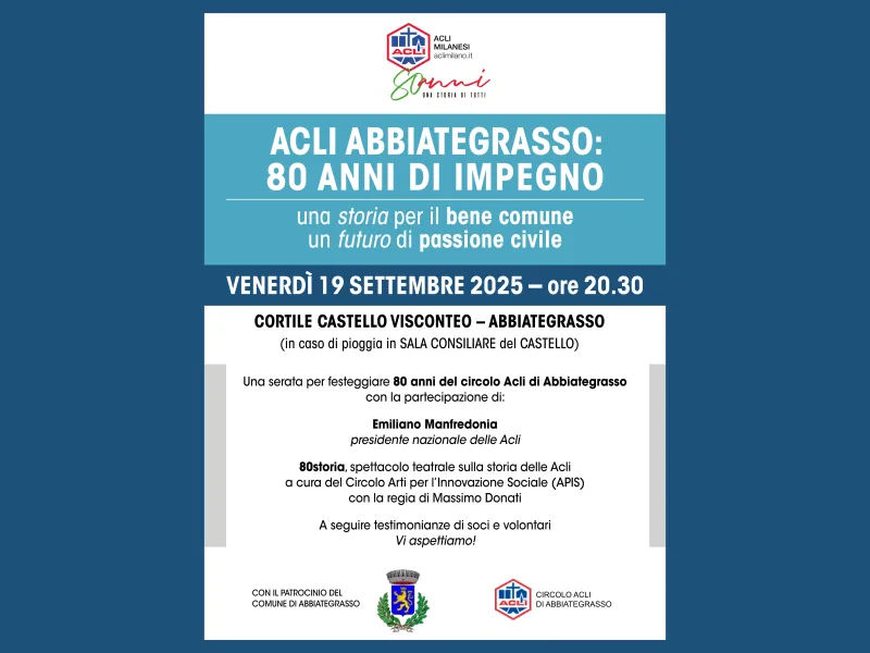 ACLI ABBIATEGRASSO: 80 ANNI DI IMPEGNO