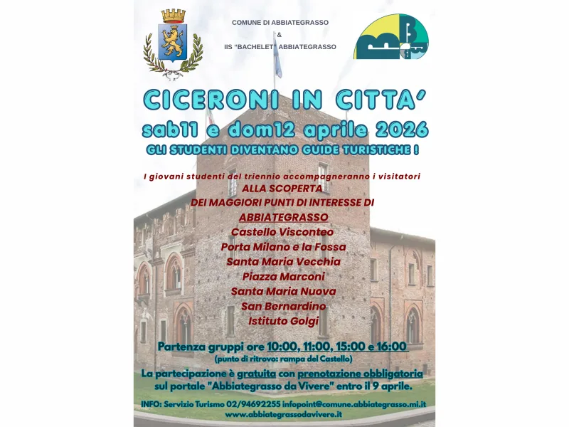 CICERONI IN CITTA' 12 APRILE ORE 11:00