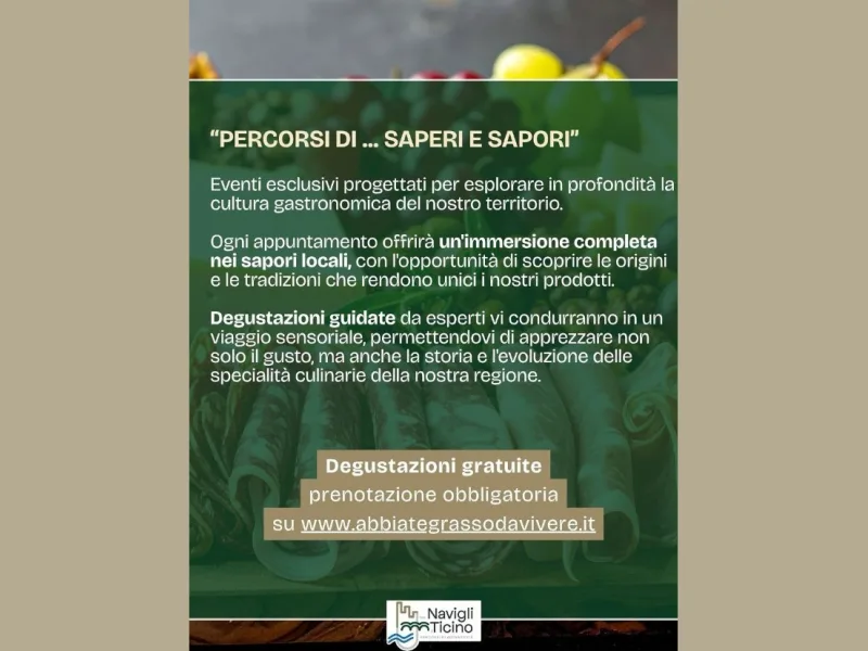 PERCORSI DI ... SAPERI E SAPORI