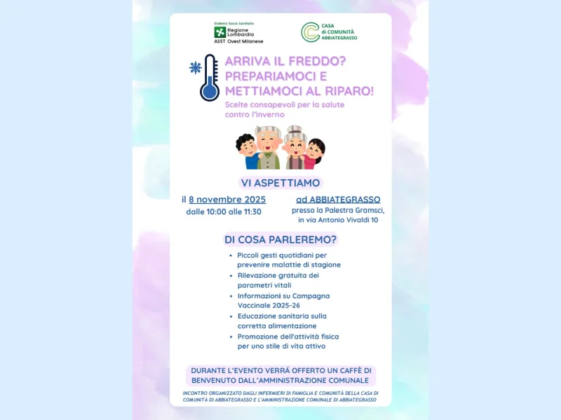 ARRIVA IL FREDDO? PREPARIAMOCI E METTIAMOCI AL RIPARO!