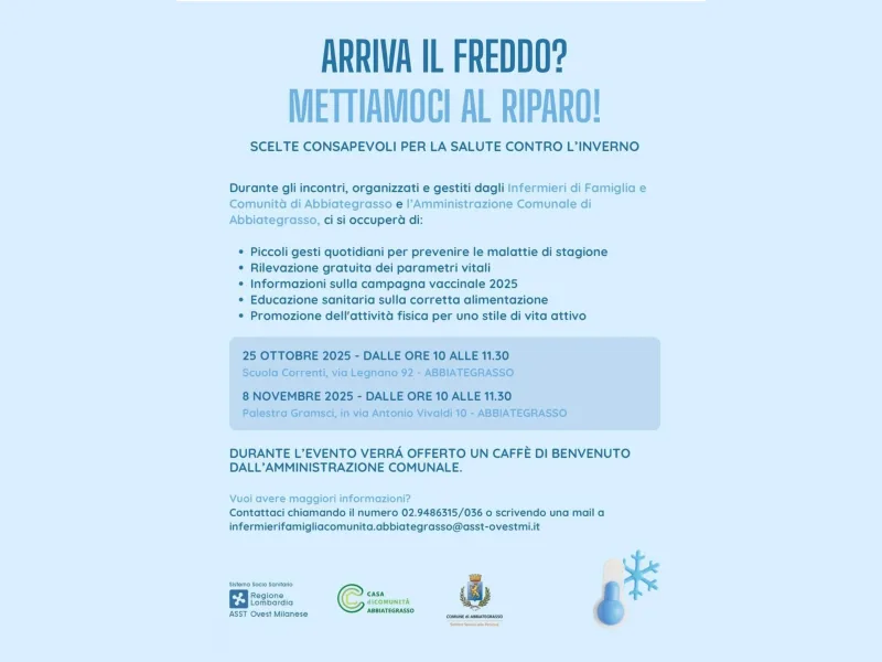 ARRIVA IL FREDDO? PREPARIAMOCI E METTIAMOCI AL RIPARO!