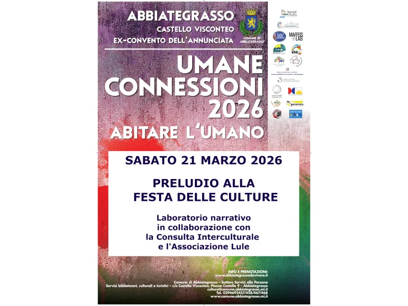 UMANE CONNESSIONI 2026 - PRELUDIO ALLA FESTA DELLE CULTURE
